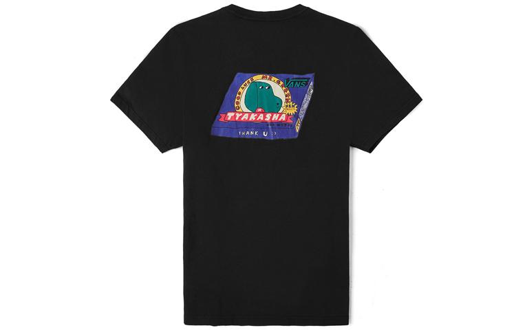 Vans Asian Artist Series T Shirts Men s Crew Neck Moderate Straight Fit VN0A4P5HBLK M