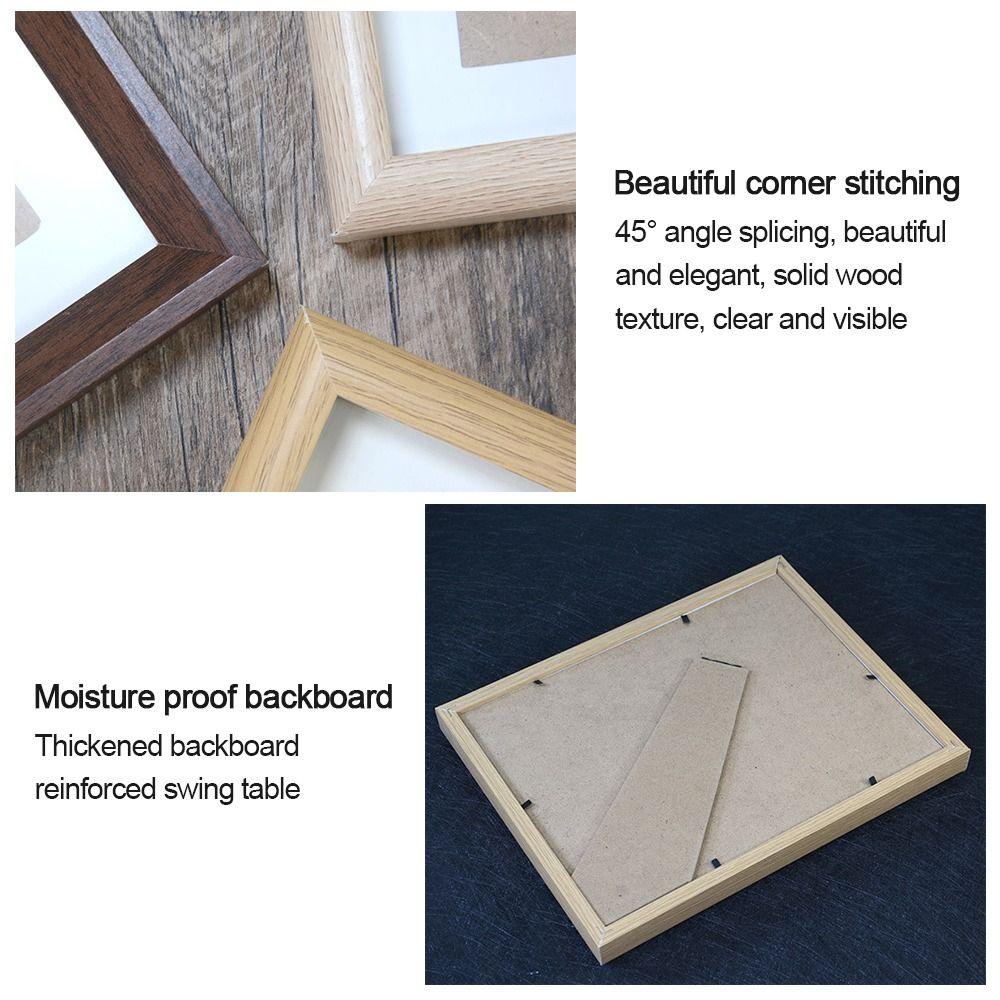 Modern 6 INCH Collage Photo Frame Stand - Up High Definition Tabletop Frames Wooden Durable Photo Frames Desktop Decor