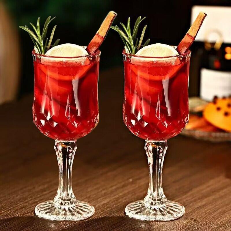 Vintage Crystal Glass Spirits Goblet Cup Cocktail Goblet Engraved Wine Glass Whisky Cups Juice Cup Beer Mug Home Bar Drinkware