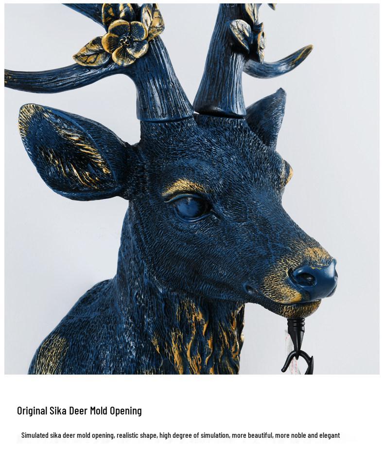 Sika Deer Wealth-Attracting Retro Wall Lamp for Living Room, Bedroom, Hallway, or Staircase