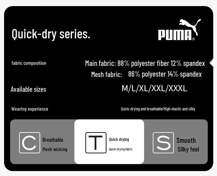 Puma Men's Quick-Dry Boxer Briefs 3-Pack