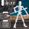 Fully Movable Joints Articulated Skeleton Figurine Eco-Friendly PLA Material Lightweight Sturdy 3D Printed Skeleton Model