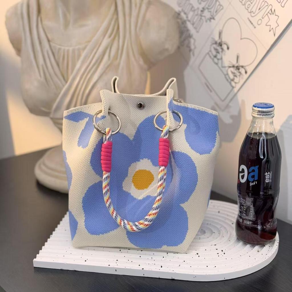 2025 Niedliche Tier Strickhandtasche - Damen Tragetasche mit großem Fassungsvermögen für Arbeit & Ausflüge