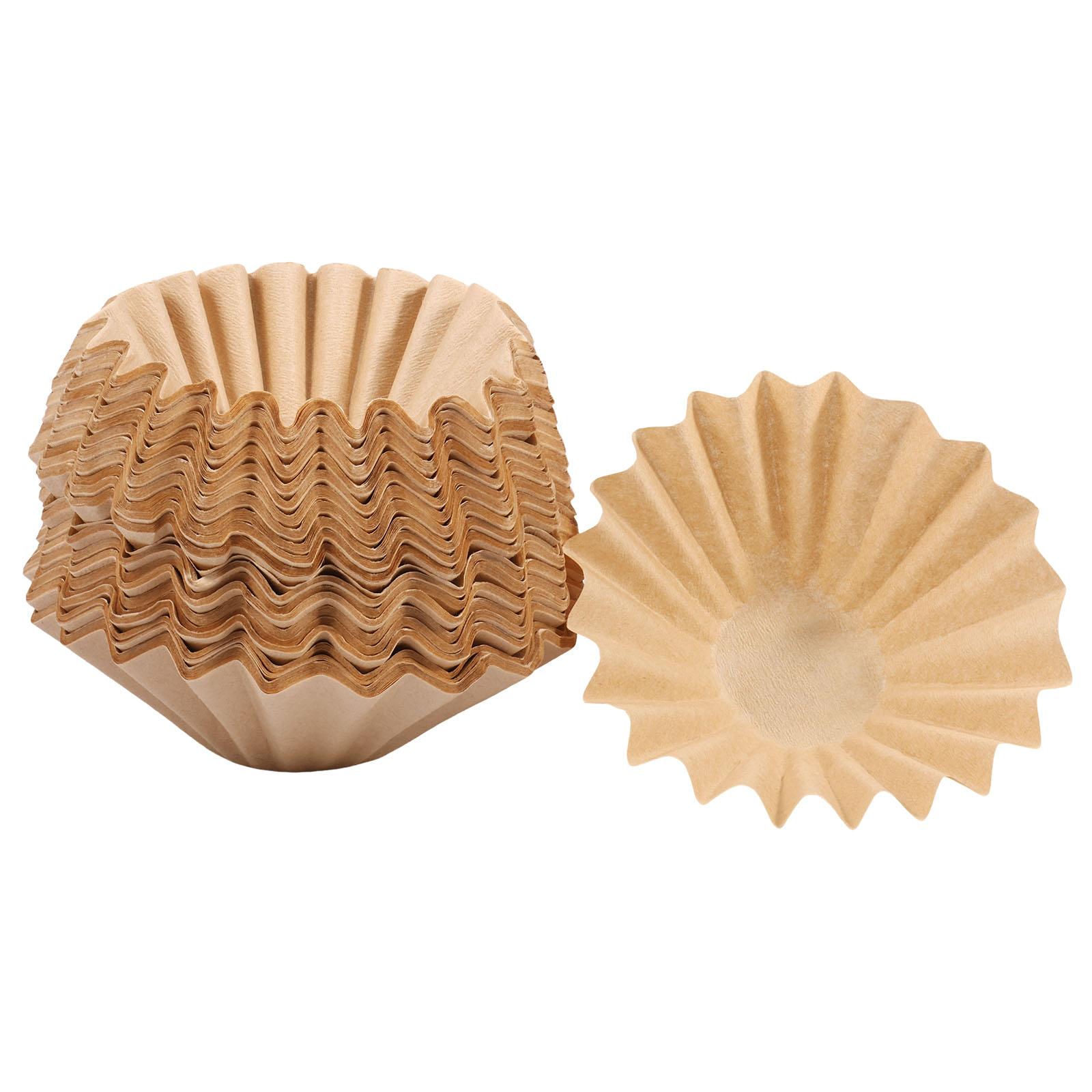 

200Pcs Small Coffee Filter Uniform Water Flow Basket Coffee Filter Paper Efficient Filtration Strainer Paper for Home Office