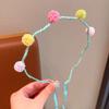 2026 Spring-Summer Girls' Hair Hoops & Bands: Mesh Balls, Plaid Pattern,Bright,Ideal for Braids, Energetic Teen Hair Accessories