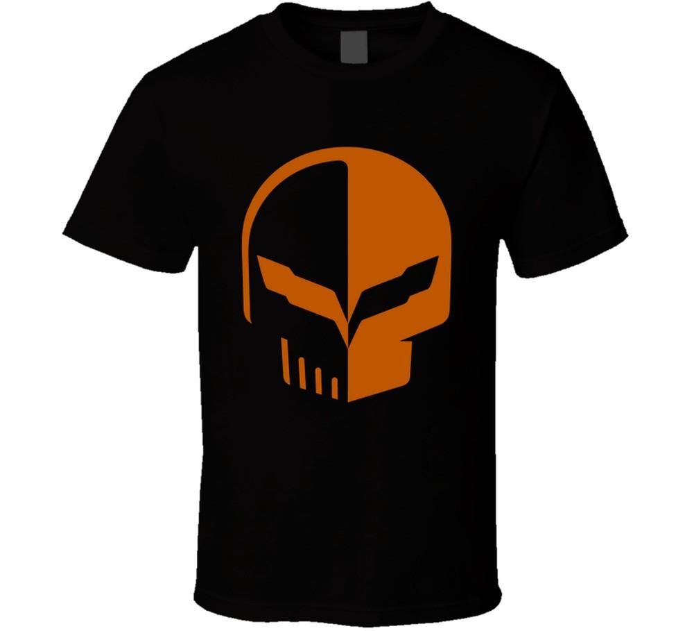 Corvette Burnt Orange Skull Logo T Shirt
