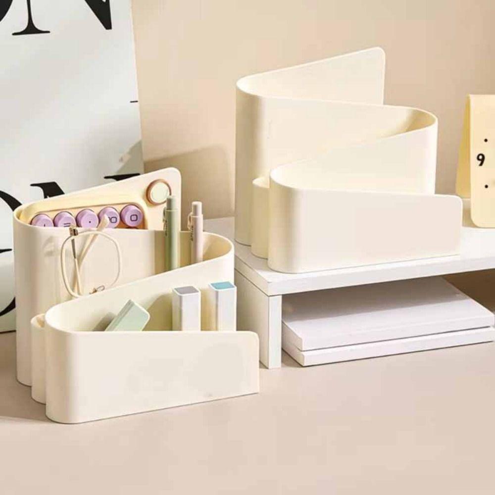 INS-Style Desktop Pen Holder Large Capacity Brush Storage Container Makeup Brush Holder  Office Use