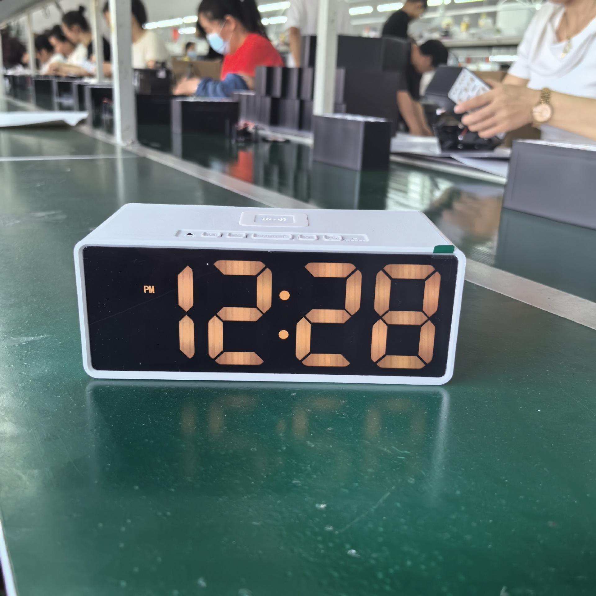 

Rechargeable Version of Mobile Phone Wireless Alarm Clock Electronic Desk Calendar Office Home Rechargeable Clock Calendar Temperature