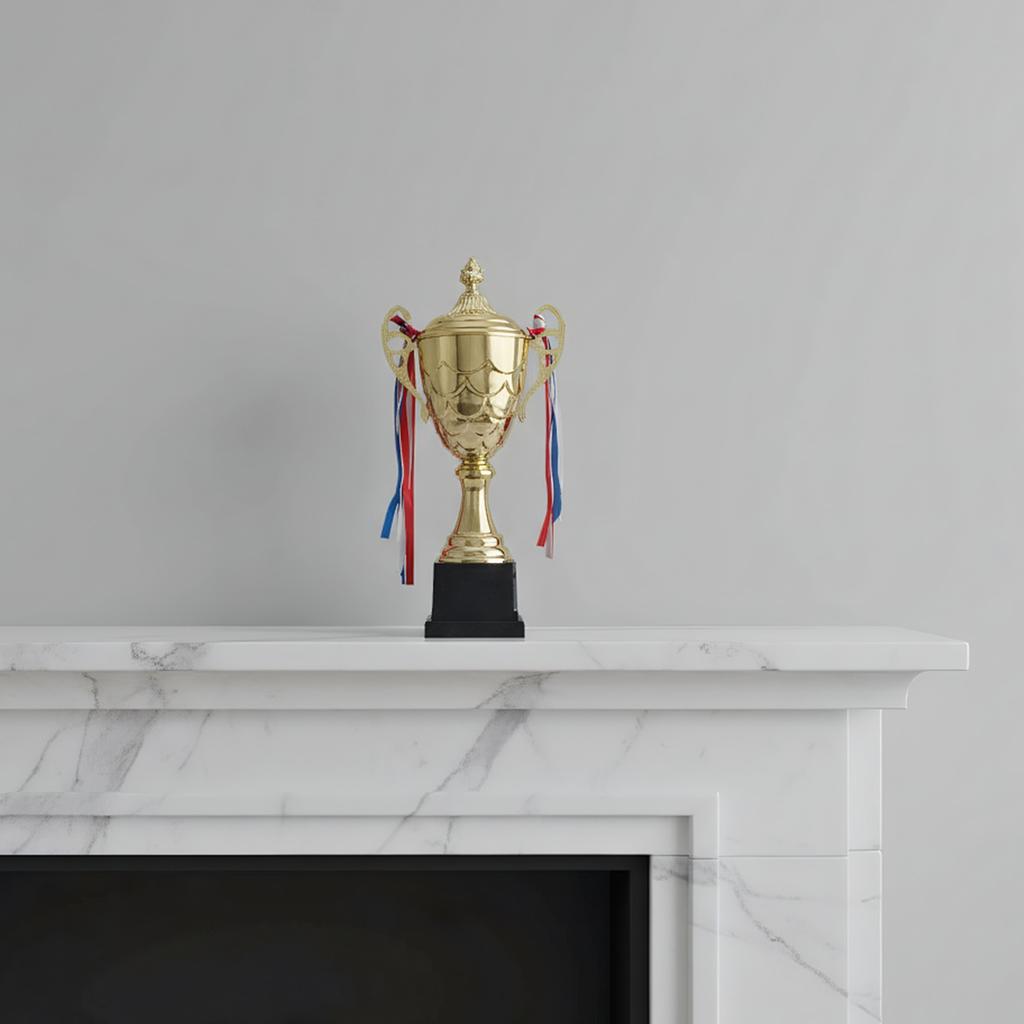 Competition Awards Trophy with Ribbon Small Trophy Model Multi-Purpose Creative Prizes Cup For Track And Field Competitions