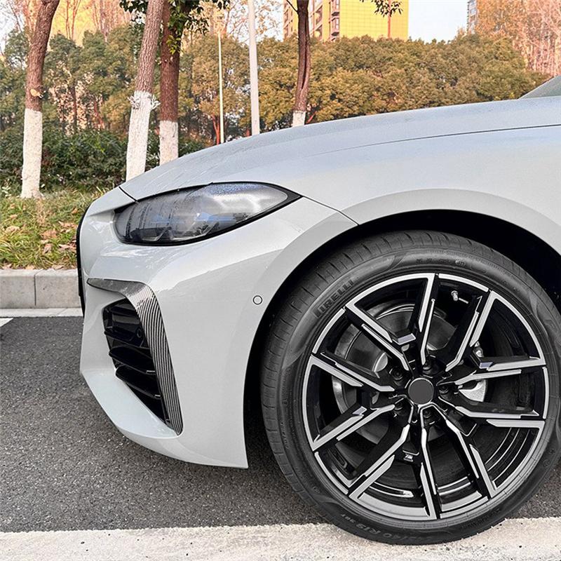 M63K-Car Front Bumper Splitter Spoiler For BMW 4 Series G26 M Sport + Fog Lights Decorative Cover