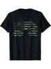 T-Shirt  American Flag Camouflage Outdoor Antlers Deer T-Shirt