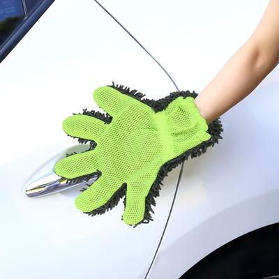 Automotive Detailing Gloves Car Wash Mitt Microfiber Cleaning Mitt Flexible Use