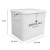 First Aid Storage Box Medicine Cabinet 9.2x7.2x8.2inch Removable Tray with Carry Handle