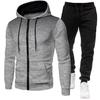 2023 Men's Sports Fitness Set: Sweatshirt & Long Pants for Autumn/Winter