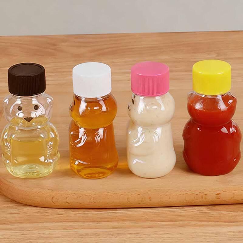 Pabei Disposable Cartoon Bear Juice Bottles (20-Pack)