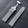 18mm 19mm 20mm 22mm Vintage Suede Cowhide Watch Strap Butterfly Buckle Handmade Stitching Soft Watch Band Quick Release Bracelet