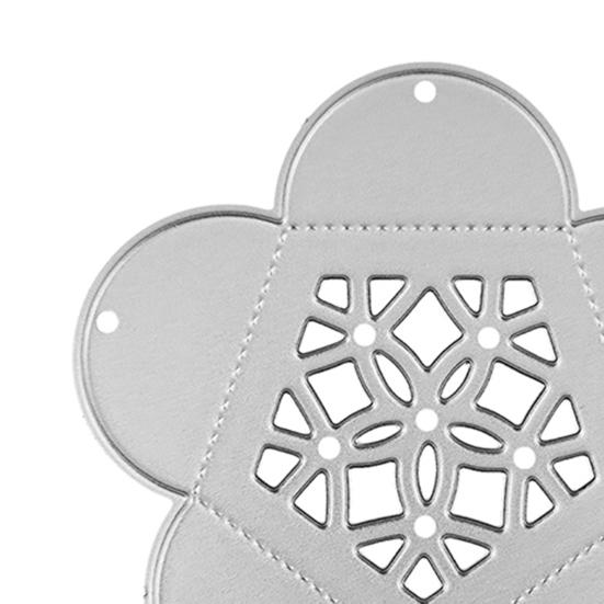 Flower Box Die Cut, Hollow Five-Petal Flower Box Die, Metal Cutting Dies, Cut Stencils for DIY Gift Boxes Embossing Paper Craft Supplies
