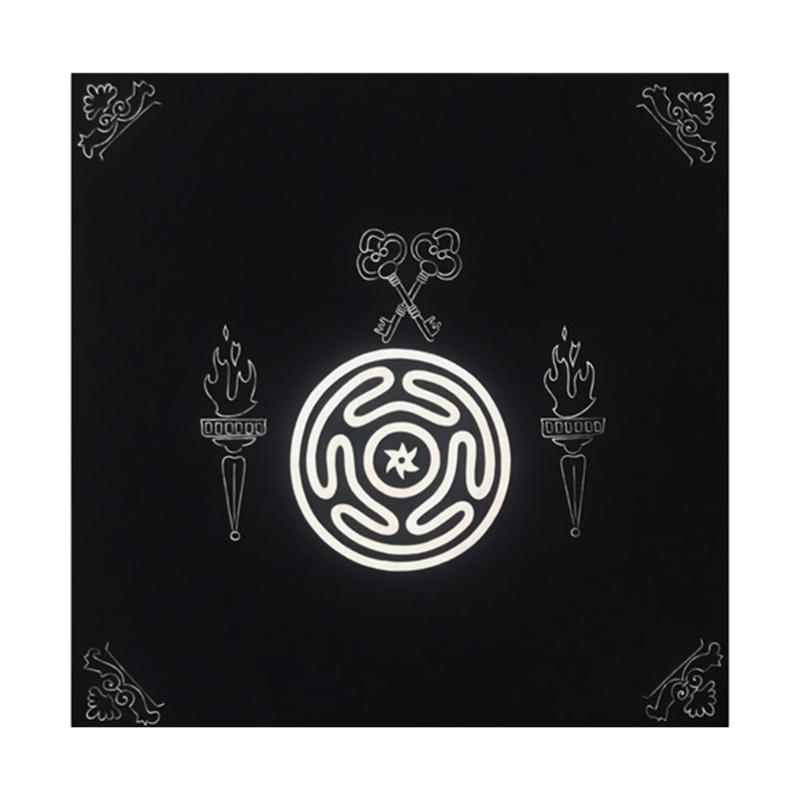 

Square Shape Pendulums Divinations Mat Altar Tablecloth Board Game Card Pad Runes Table Cloth Mysterious Board Game Mat A 50x50cm