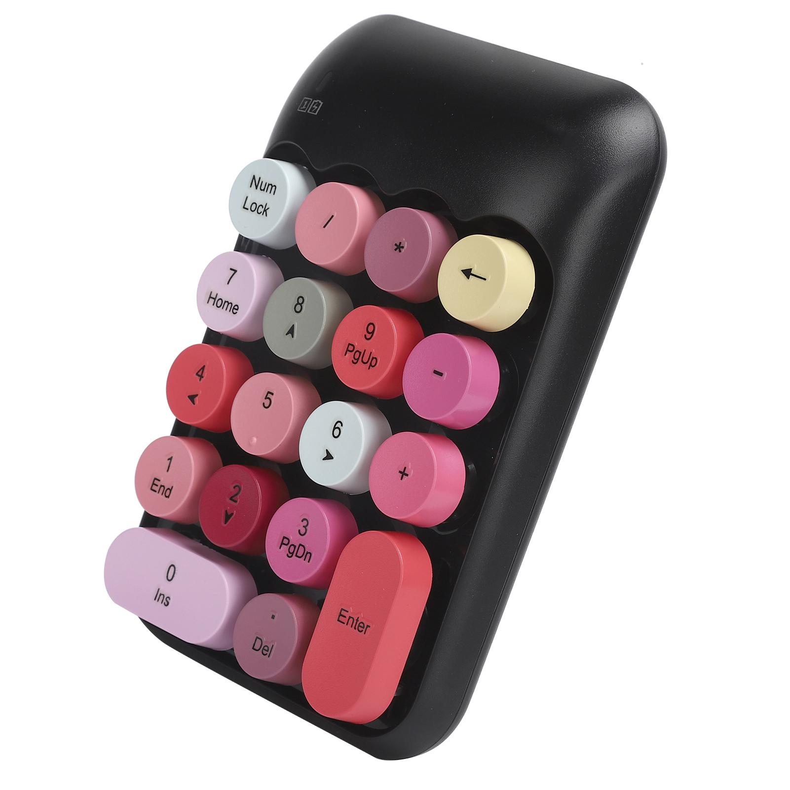 

2.4G 18-клавишная беспроводная механическая цифровая клавиатура для ноутбука, настольный компьютер, аксессуар, зеленый