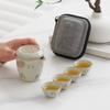 1011 new portable travel tea set high-end Chinese portable express cup for one person to drink tea