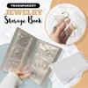 Jewelry Storage Albums Desktop Drawer Organizer BoxesTransparent Necklace Bracelet Ring Book Holder Jewelry Bag Storage Book