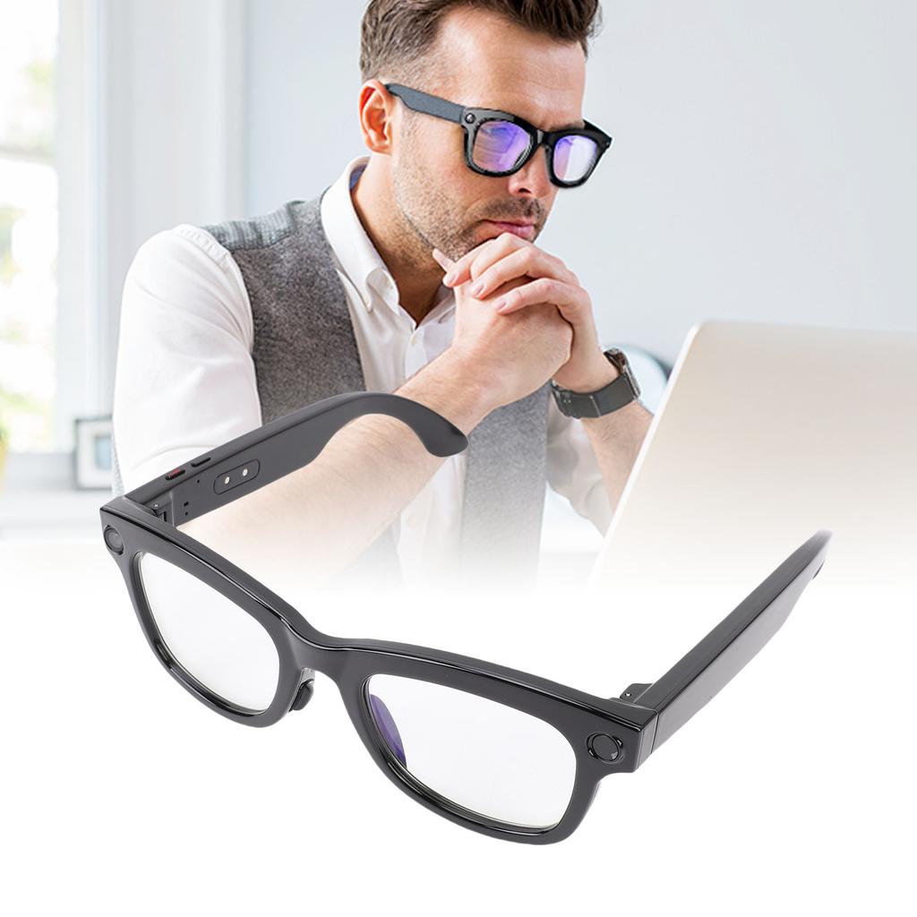 Smart Glasses AI Translator Glasses Multifunctional 8MP Camera   Calls Music Glasses Photography Object Recognition for ChatGPT