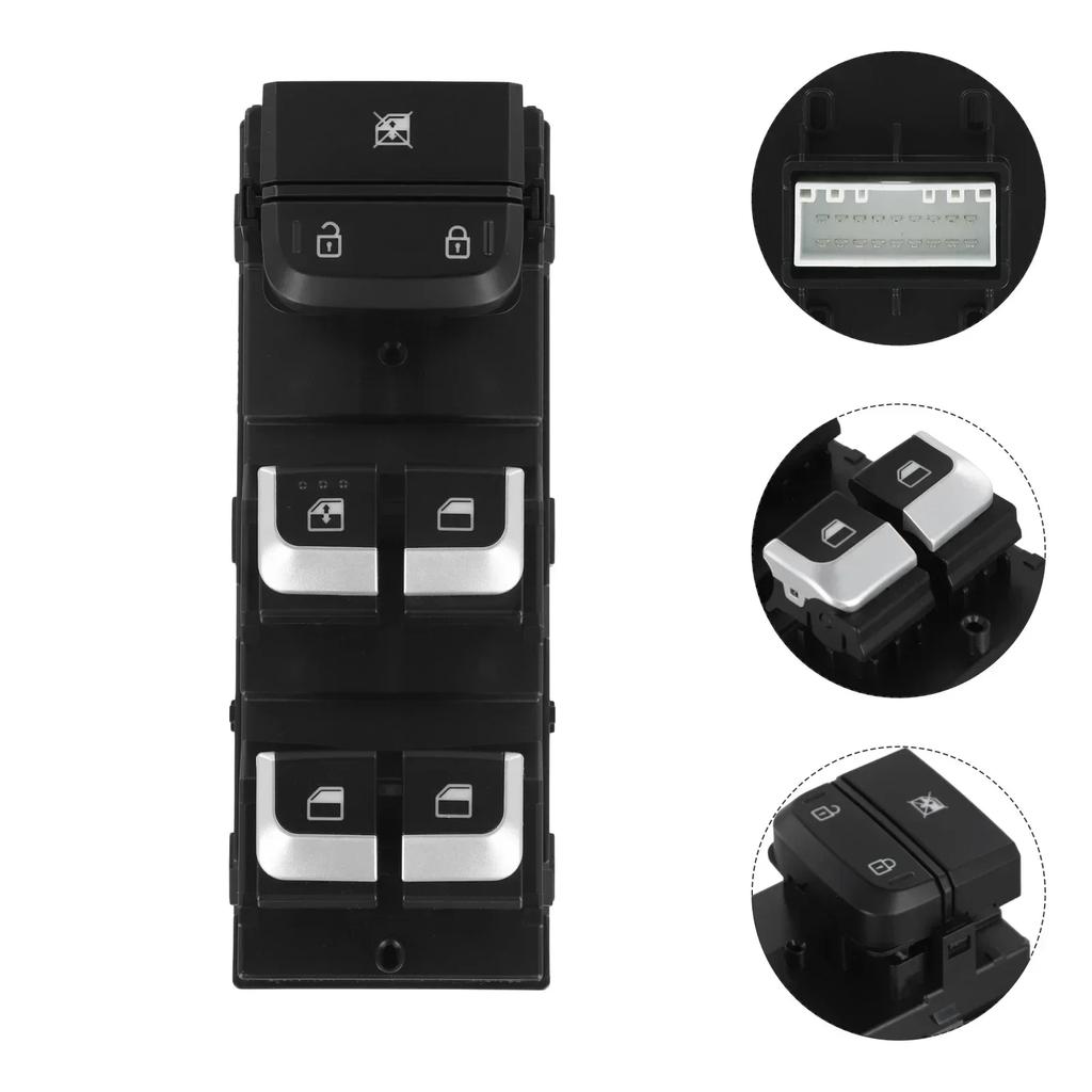 1pc Car Front Left Door Glass Lift Control Main Switch Button Replacement FOR 2017 ( For 4) OEM 93571H0100CA,93571H0100