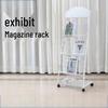 WEZHO Floor-Standing Magazine Rack with Wheels