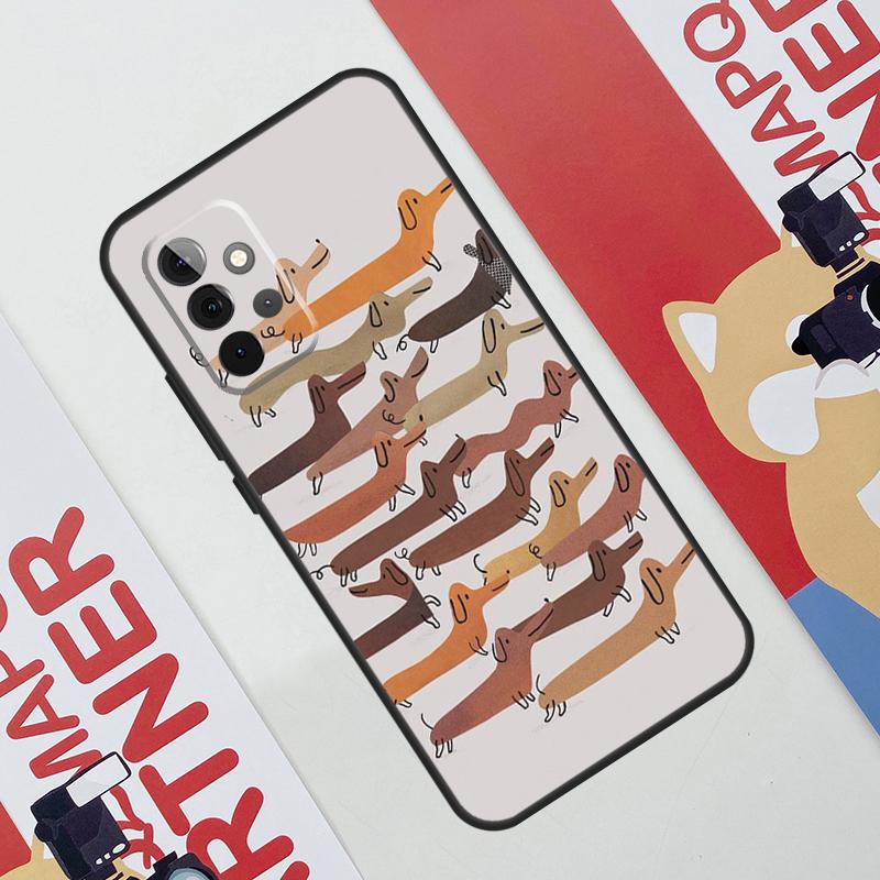 Cute Dachshund Dog Hot Case For Samsung Galaxy A06 A16 A36 A56 A55 A35 A33 A53 A13 A23 A17 A54 A34 A14 A52 A32 A15