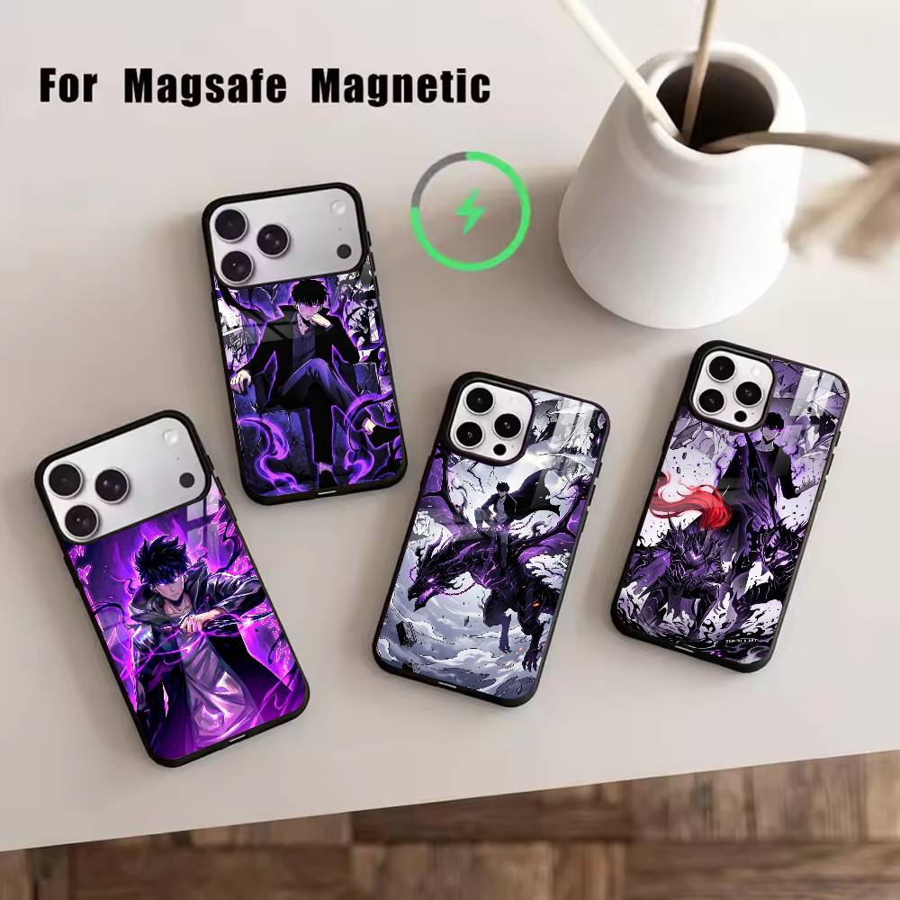 S-Sung Jin-woo Phone Case For iPhone17,16,15,14,13,12,11 Plus,Pro Magnetic with Magsafe Wireless Charging