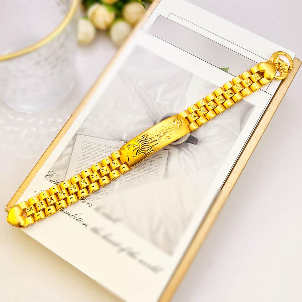 Accessories Dragon Pattern Bracelet Curved Dragon Pattern Men's Bracelet Love Tail Buckle Watch Chain