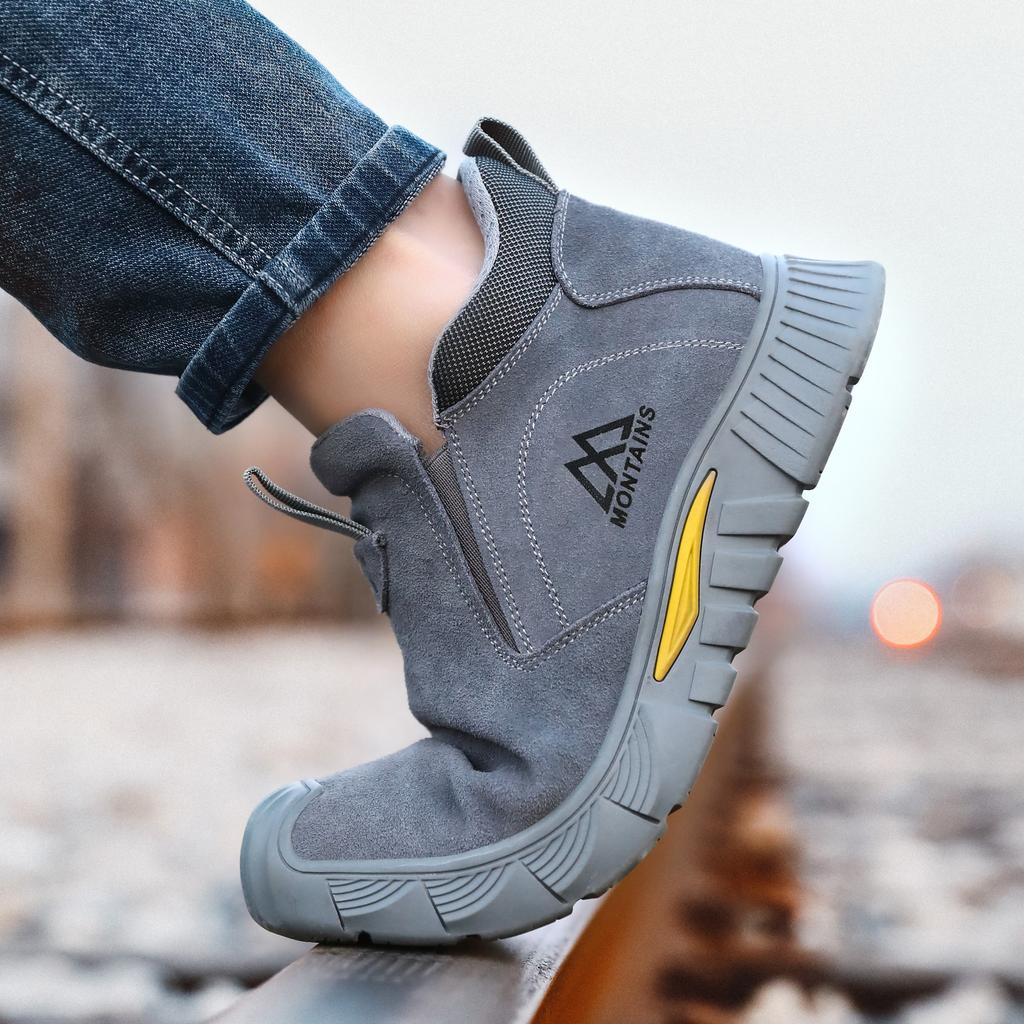 Electric Welder Safety Boots Men Anti Smashing Anti Piercing Work Protection Shoes Steel Toe Anti Scalding Shoe Sneakers
