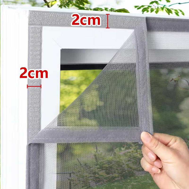 

Grey mosquito net mesh, non perforated self-adhesive window screen, suitable for home window screen mesh, door curtain mesh..... Grey - 70x80cm сірий