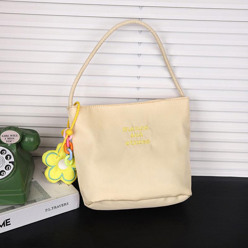 Korean Muçu Embroidered Women's Bucket Handbag - Available in Large & Small Sizes, Perfect for Weddings, Birthdays, or Banquets.