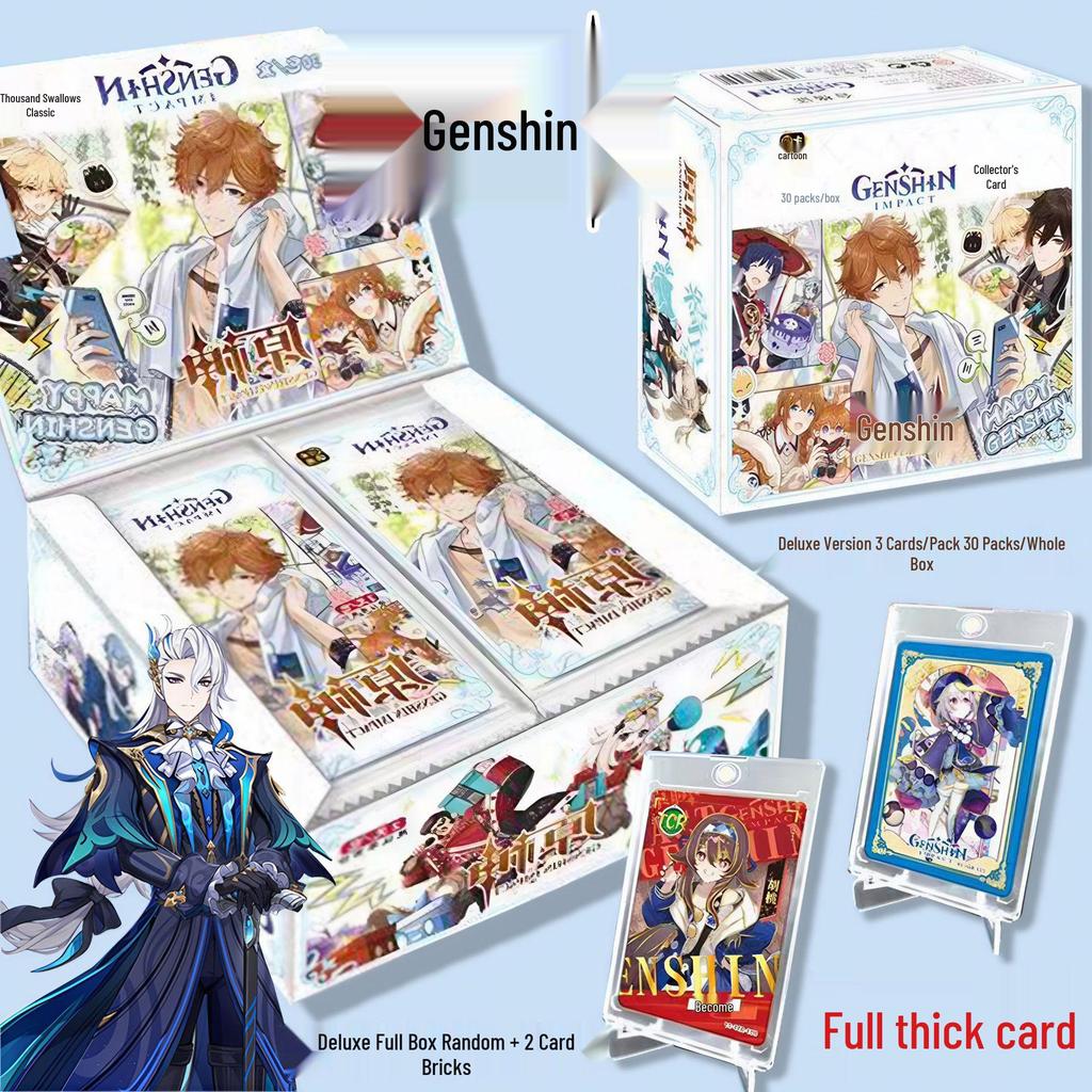 Genshin Impact Deluxe Edition Cold Foil Cards - Original Classic Version