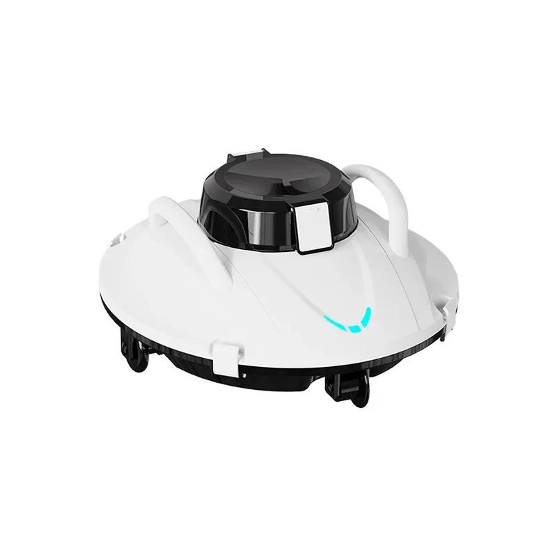 Robot Pool Cleaner Cordless Swimming Pool Cleaning 360 Degree Powerful Pool Cleaning Suction Machine Electric Sweeping Machine