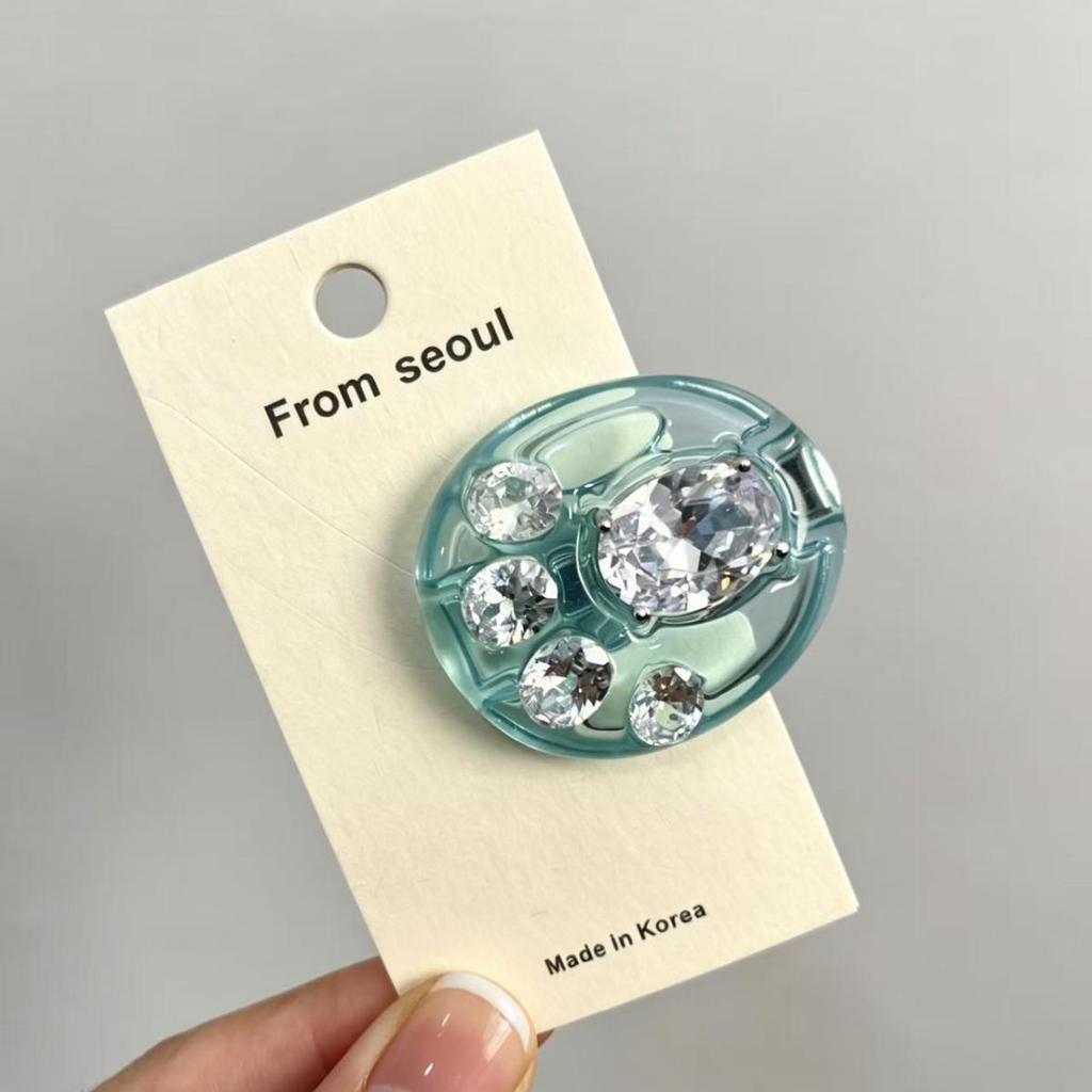 Korean INS Crystal Bear & Cat Paw Hair Clip