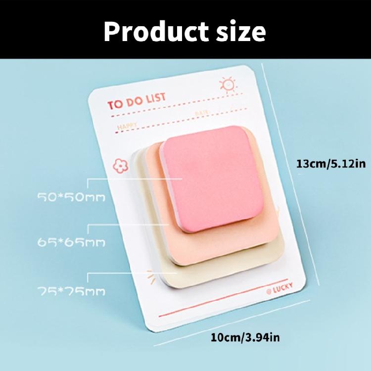 Adhesive Sticky Note Lovely Sticky Notes Aesthetic Memos Pad Colorful Note Pad School Office Supplies