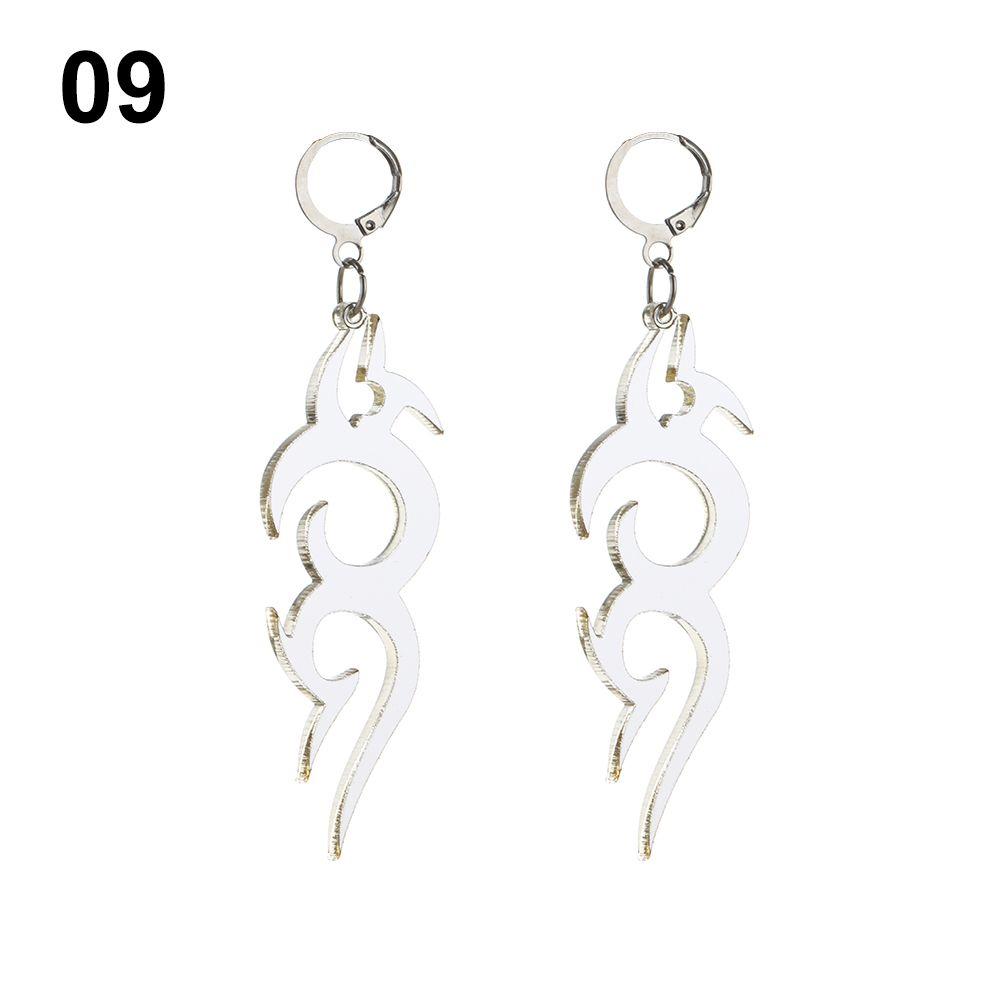 Suprafață Oglindă Bijuterii Streetwear Cool Cercei Dragon Totem Darts Cercei Hoop Model Dragon