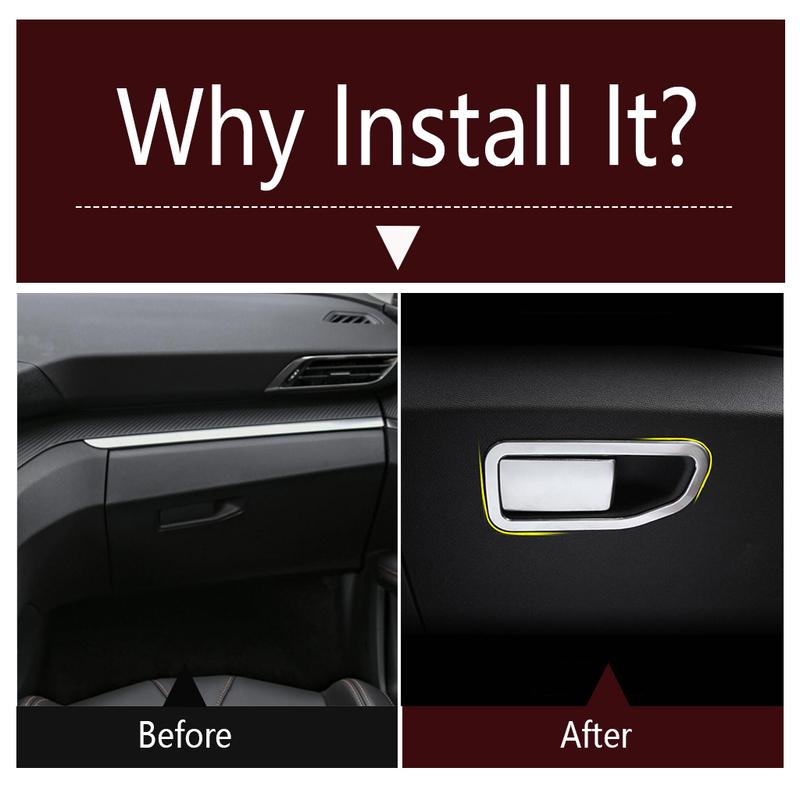 Water Cup Panel / Driver Storage / Glove Box / Head Light / Air AC Cover Trim Accessories For Peugeot 3008 5008 GT 2017 -