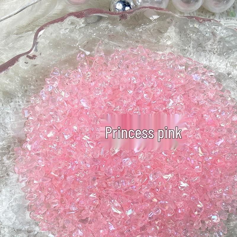 Handmade Iridescent Crushed Stone Nail Art Decorations
