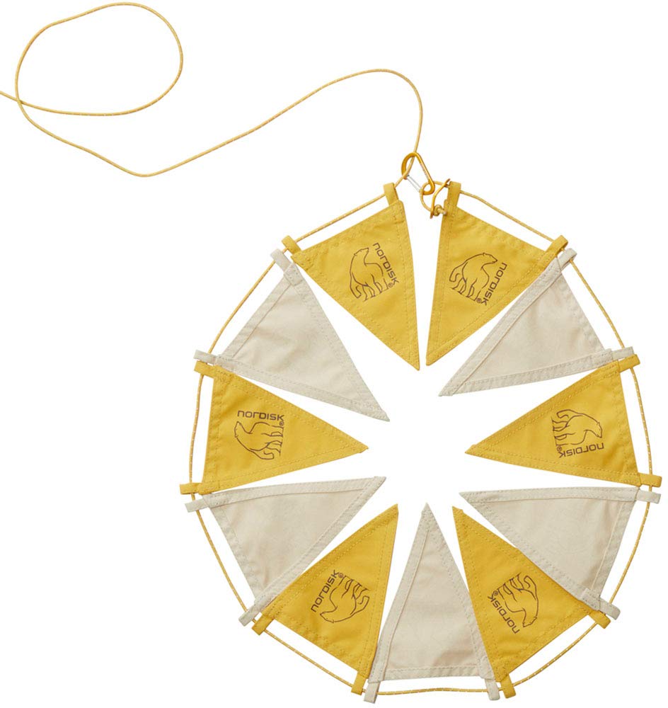 NORDISK Outdoor Camping Flag Line 2 Pieces Mustard Longest 270cm Genuine 148092 Tent/Tarp 2.5mm [Japanese Product]