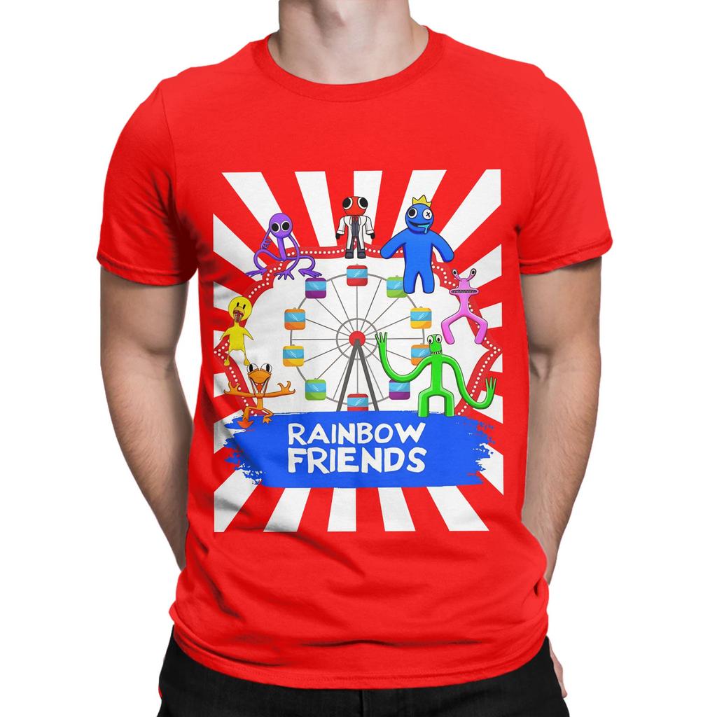 Rainbow Gaming Friends Odd World Funny Graphic 100 Cotton TShirt Rainbow Gaming Friends Tops Tees For Unisex