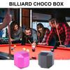 2-Layer Octagonal Portable Pool Chalks Holder Magnetic Billiard Cue Chalks Box Snooker Tool Billiard Chalks Case
