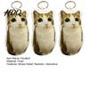 Cute Cat Ornament Meow Voice-Activated Plush Keychain Talking Stuffed Animal Interactive Pendant for Bags Backpacks Funny Gift Kids Students