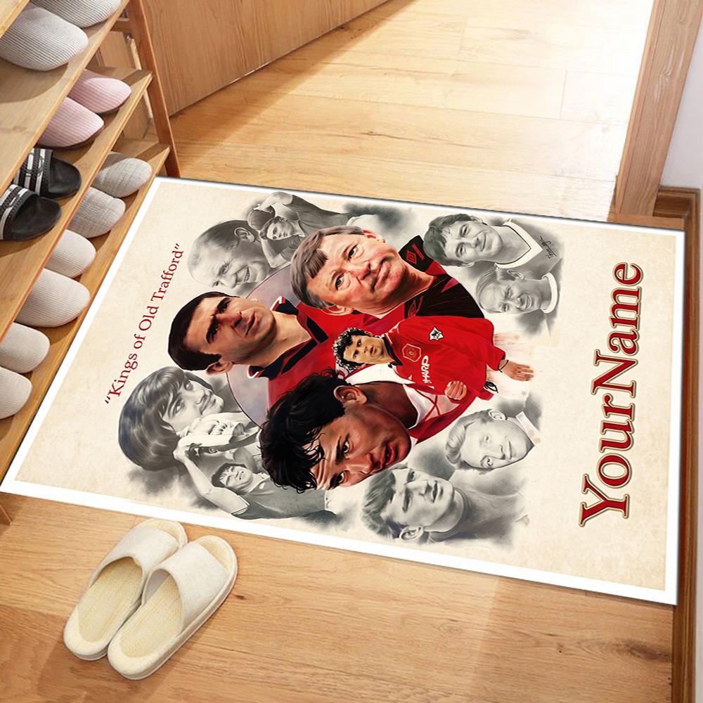 Manchester Personalized Name Carpet Suitable for Dormitory Playrooms Study room Foyer Anti-slip Rug Office home decor Gift for Festivals