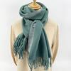 200*70cm Kunstkaschmirschal für Damen Wollschal Doppelseitiger Stil Quasten Winter Dick Übergroße Schals Wickeltücher