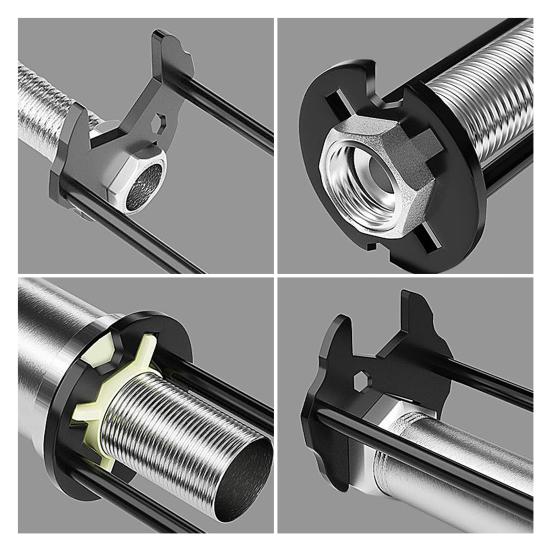 Under Sink Faucet Wrench Long-Arm Low-Profile Tight Spaces Plumbing Wrench Non-Slip Serrated Jaw Tool