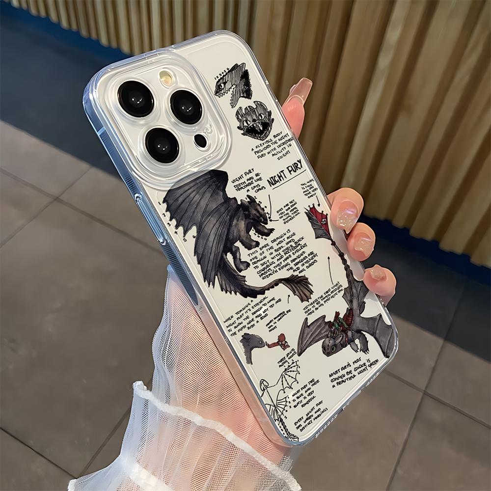 HOT Lovely Toothless Fury Dragon New Phone Case For iPhone 17 16 16e 15 14 13 12 11 Mini Pro Max X XR XSMax 7 8 Air Plus