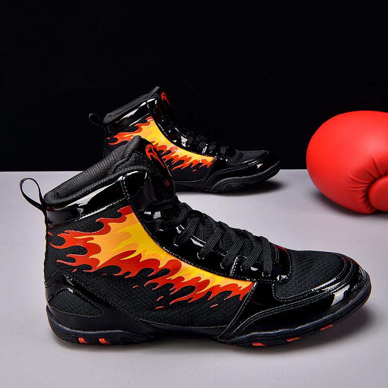 Professional Wrestling and Boxing Shoes, Men's Indoor Fitness Flying Shoes, Lightweight Wrestling Shoes, Sizes 38-46